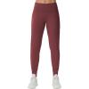 imageTHE GYM PEOPLE Womens Joggers Pants Lightweight Athletic Leggings Tapered Lounge Pants for Workout Yoga RunningWine Red