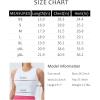 imageTHE GYM PEOPLE Womens Medium Support Sports Bra Removable Padded Sleeveless Workout Crop TopsJasmine Green