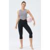imageTHE GYM PEOPLE Womens Medium Support Sports Bra Removable Padded Sleeveless Workout Crop TopsLavender Grey