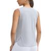 imageTHE GYM PEOPLE Womens Workout Tank Tops Loose Fit Sleeveless Breathable Yoga Shirts with Side SlitsHeather Grey