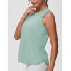 imageTHE GYM PEOPLE Womens Workout Tank Tops Loose Fit Sleeveless Breathable Yoga Shirts with Side SlitsLight Green