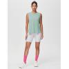 imageTHE GYM PEOPLE Womens Workout Tank Tops Loose Fit Sleeveless Breathable Yoga Shirts with Side SlitsLight Green