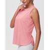imageTHE GYM PEOPLE Womens Workout Tank Tops Loose Fit Sleeveless Breathable Yoga Shirts with Side SlitsRose Red