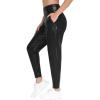 imageTHE GYM PEOPLE Womens Joggers Pants Lightweight Athletic Leggings Tapered Lounge Pants for Workout Yoga RunningLight Leather