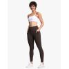 imageTHE GYM PEOPLE Tummy Control Workout Leggings with Pockets High Waist Athletic Yoga Pants for Women Running FitnessBrown