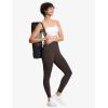 imageTHE GYM PEOPLE Tummy Control Workout Leggings with Pockets High Waist Athletic Yoga Pants for Women Running FitnessBrown