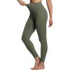 imageTHE GYM PEOPLE Tummy Control Workout Leggings with Pockets High Waist Athletic Yoga Pants for Women Running FitnessOlive Green