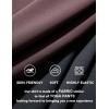 imageTHE GYM PEOPLE Womens High Waist Tummy Control Pencil Skirts Stretchy Bodycon Midi Skirt Below Knee with Back SlitBrown