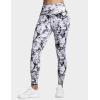 imageTHE GYM PEOPLE Womens High Waist Workout Legging Soft Tummy Control Squat Proof Yoga Running PantsBlackMarble White