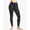 imageTHE GYM PEOPLE Womens High Waist Workout Legging Soft Tummy Control Squat Proof Yoga Running PantsBlueDark GreyBlack