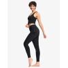 imageTHE GYM PEOPLE Womens High Waist Workout Legging Soft Tummy Control Squat Proof Yoga Running PantsSilverBlack