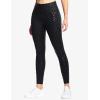 imageTHE GYM PEOPLE Womens High Waist Workout Legging Soft Tummy Control Squat Proof Yoga Running PantsSilverBlack