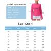 imageTHE GYM PEOPLE Womens Long Sleeve Workout Shirts Athletic Crewneck Hiking Tops with Thumb HoleBright Pink