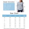 imageTHE GYM PEOPLE Womens Long Sleeve Workout Shirts Athletic Crewneck Hiking Tops with Thumb HoleHeather Grey