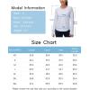 imageTHE GYM PEOPLE Womens Long Sleeve Workout Shirts Athletic Crewneck Hiking Tops with Thumb HoleHeather White