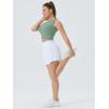 imageTHE GYM PEOPLE Womens Workout Crop Tops Sleeveless Yoga Running Shirts Athletic Tank Top No PaddingJasmine Green