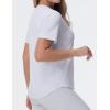 imageTHE GYM PEOPLE Womens Workout Short Sleeve Breathable TShirts Athletic Yoga Tee TopsHeather White