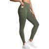 imageTHE GYM PEOPLE Tummy Control Workout Leggings with Pockets High Waist Athletic Yoga Pants for Women Running FitnessOlive Green