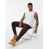 imageTHE GYM PEOPLE Mens Fleece Joggers Pants with Deep Pockets in Loosefit StyleFleece Lined Brown