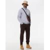 imageTHE GYM PEOPLE Mens Fleece Joggers Pants with Deep Pockets in Loosefit StyleFleece Lined Brown