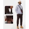 imageTHE GYM PEOPLE Mens Fleece Joggers Pants with Deep Pockets in Loosefit StyleFleece Lined Brown