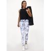imageTHE GYM PEOPLE Tummy Control Workout Leggings with Pockets High Waist Athletic Yoga Pants for Women Running FitnessMarble