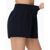 imageTHE GYM PEOPLE Womens High Waist Sweat Shorts Summer Athletic Lounge Short with Zipper PocketsBlack