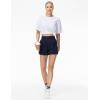imageTHE GYM PEOPLE Womens High Waist Sweat Shorts Summer Athletic Lounge Short with Zipper PocketsDark Blue