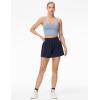 imageTHE GYM PEOPLE Womens High Waist Sweat Shorts Summer Athletic Lounge Short with Zipper PocketsDark Blue