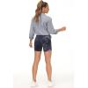 imageTHE GYM PEOPLE Womens High Waist Workout Shorts Breathable Dolphin Split Elastic Lounge Yoga ShortsTie Dye Black Grey