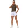 imageTHE GYM PEOPLE Womens Workout Tops in Ice Silk Quick Dry SleevelessBrown