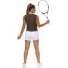 imageTHE GYM PEOPLE Womens Workout Tops in Ice Silk Quick Dry SleevelessBrown