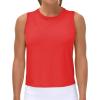 imageTHE GYM PEOPLE Womens Workout Tops in Ice Silk Quick Dry SleevelessHot Red