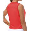 imageTHE GYM PEOPLE Womens Workout Tops in Ice Silk Quick Dry SleevelessHot Red