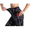 imageTHE GYM PEOPLE Womens Yoga Pants with Pockets and Tummy Control High Waist in Flare CropGreyWhiteBlack