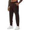 imageTHE GYM PEOPLE Mens Fleece Joggers Pants with Deep Pockets in Loosefit StyleFleece Lined Brown