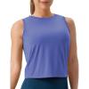 imageTHE GYM PEOPLE Womens Workout Tops in Ice Silk Quick Dry SleevelessBright Purple