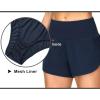 imageTHE GYM PEOPLE 2 Pack Womens High Waisted Running Shorts with Zipper Pockets Liner Quick Dry Athletic Workout ShortsBlackBlue
