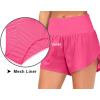 imageTHE GYM PEOPLE 2 Pack Womens High Waisted Running Shorts with Zipper Pockets Liner Quick Dry Athletic Workout ShortsBlackBright Pink