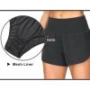 imageTHE GYM PEOPLE 2 Pack Womens High Waisted Running Shorts with Zipper Pockets Liner Quick Dry Athletic Workout ShortsBlackCharcoal Grey