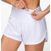 imageTHE GYM PEOPLE 2 Pack Womens High Waisted Running Shorts with Zipper Pockets Liner Quick Dry Athletic Workout ShortsBlackWhite