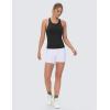 imageTHE GYM PEOPLE Racerback Workout Tank Tops for Women Slim Fit Sleeveless Basic Athletic Running Yoga ShirtsBlack