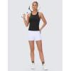 imageTHE GYM PEOPLE Racerback Workout Tank Tops for Women Slim Fit Sleeveless Basic Athletic Running Yoga ShirtsBlack