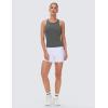 imageTHE GYM PEOPLE Racerback Workout Tank Tops for Women Slim Fit Sleeveless Basic Athletic Running Yoga ShirtsDark Grey