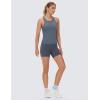 imageTHE GYM PEOPLE Racerback Workout Tank Tops for Women Slim Fit Sleeveless Basic Athletic Running Yoga ShirtsGreen Blue