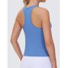 imageTHE GYM PEOPLE Racerback Workout Tank Tops for Women Slim Fit Sleeveless Basic Athletic Running Yoga ShirtsSea Blue