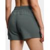 imageTHE GYM PEOPLE Womens Drawstring Sweat Shorts High Waisted Summer Workout Lounge Shorts with PocketsCharcoal Grey