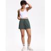 imageTHE GYM PEOPLE Womens Drawstring Sweat Shorts High Waisted Summer Workout Lounge Shorts with PocketsCharcoal Grey