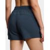 imageTHE GYM PEOPLE Womens Drawstring Sweat Shorts High Waisted Summer Workout Lounge Shorts with PocketsNavy Blue