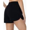 imageTHE GYM PEOPLE Womens Drawstring Sweat Shorts Soft Comfy Dolphin Workout Running Lounge Shorts with PocketsBlack